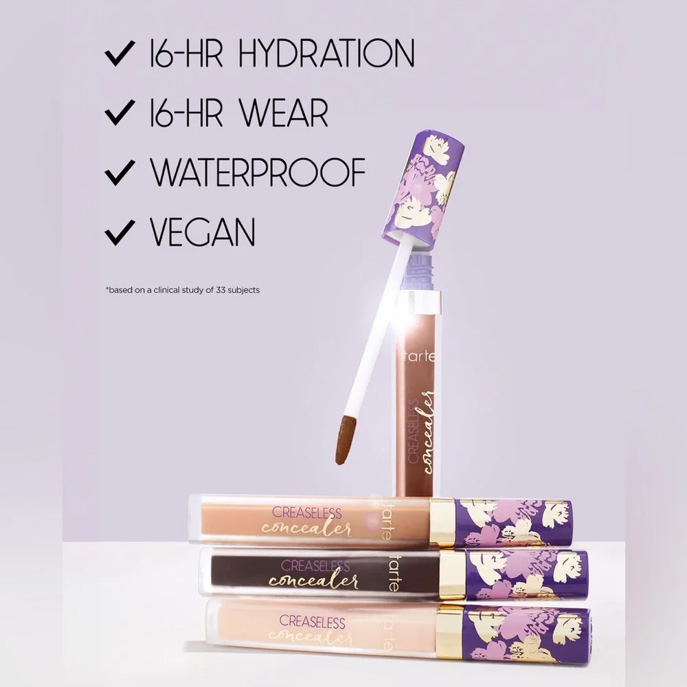 5🌟TOP Rated~TARTE Cosmetics~Creaseless Full Coverage Concealer Makeup~Full Size